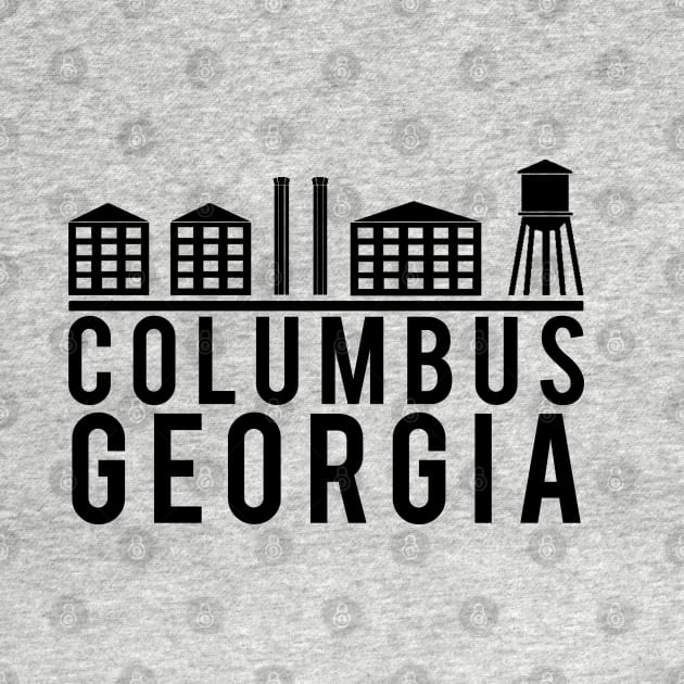 Columbus Georgia Skyline Logo by JakeRhodes